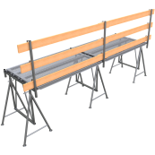 Guard-railing post | made of  48 mm tube | Railing post | galvanized